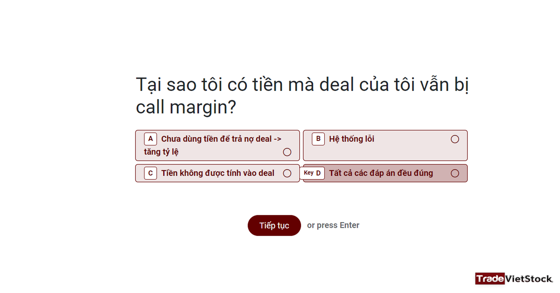 Hướng dẫn SACO hoàn thành bài kiểm tra DNSE - Trade Việt Stock