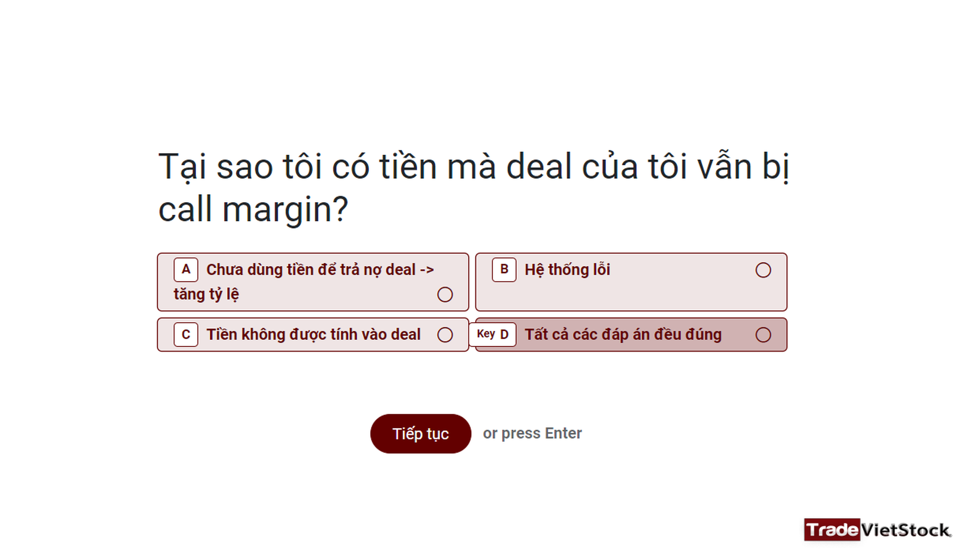 Hướng dẫn SACO hoàn thành bài kiểm tra DNSE - Trade Việt Stock