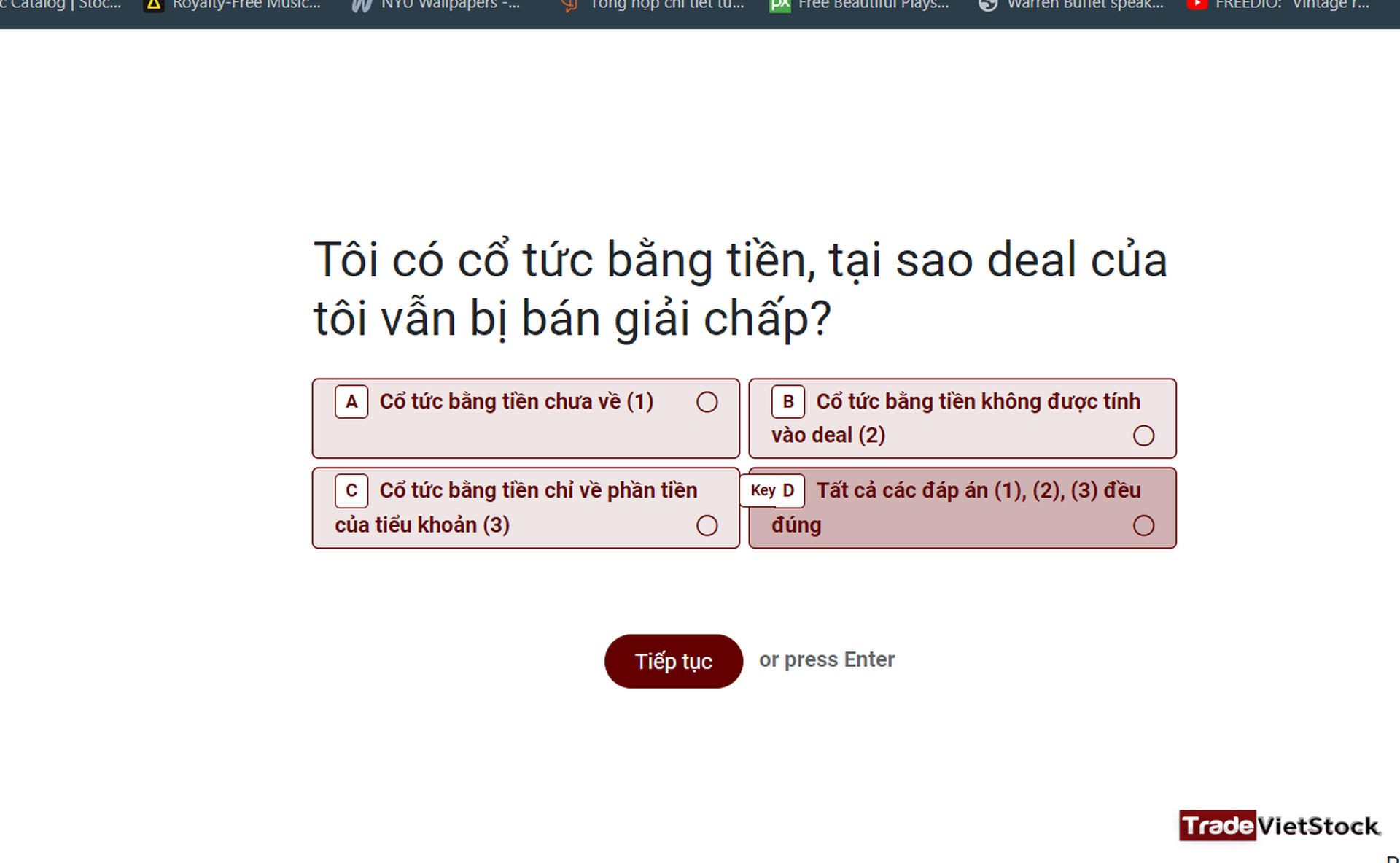 Hướng dẫn SACO hoàn thành bài kiểm tra DNSE - Trade Việt Stock