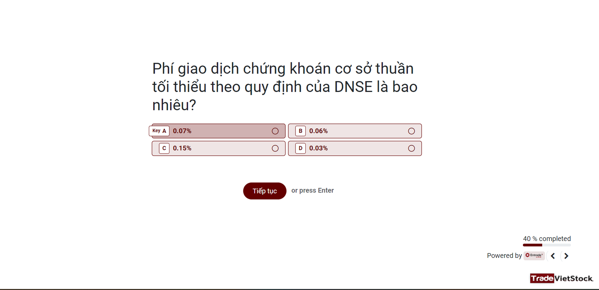 Hướng dẫn SACO hoàn thành bài kiểm tra DNSE - Trade Việt Stock