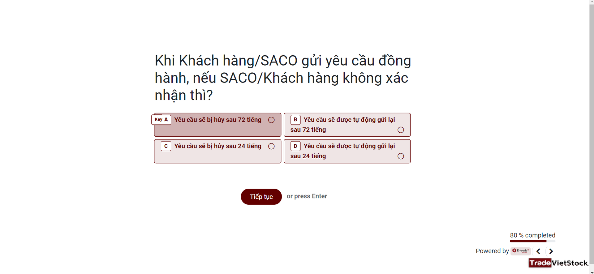 Hướng dẫn SACO hoàn thành bài kiểm tra DNSE - Trade Việt Stock