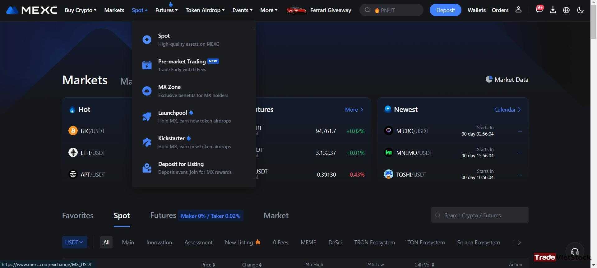 Other Products - Review các sàn Crypto (Trade Việt Stock)