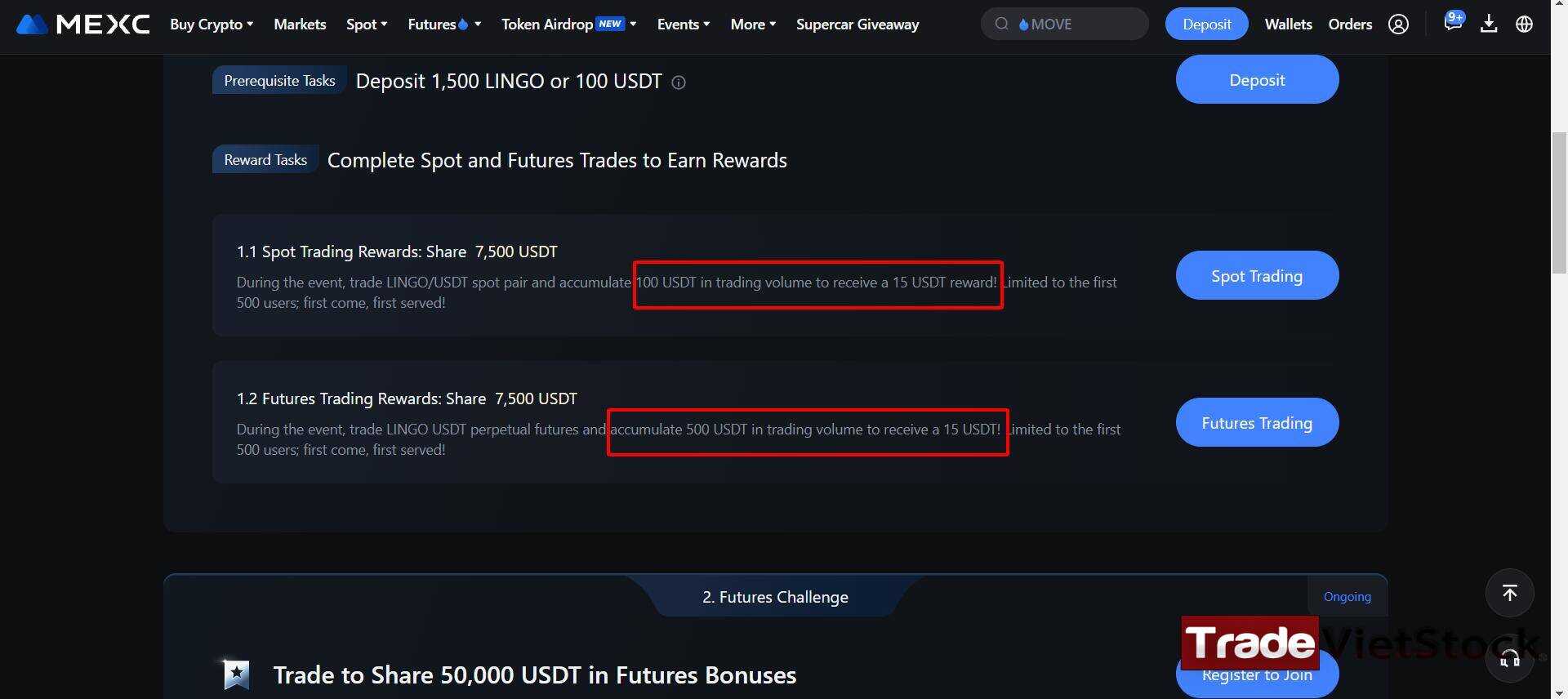 Mexc High Rewards - So sánh sự kiện ưu đãi các sàn Crypto (Trade Việt Stock)