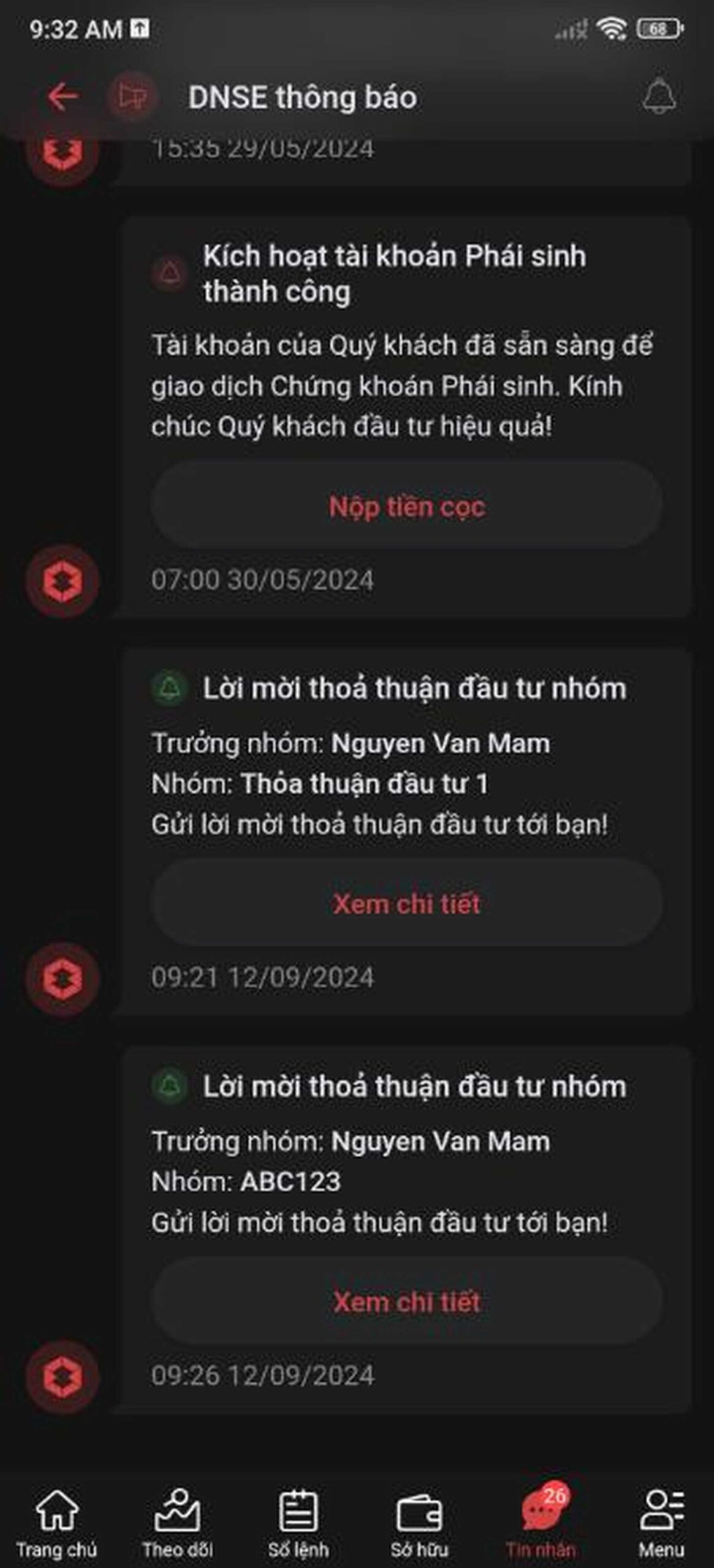 Cách đầu tư chứng khoán theo nhóm 16 Kiểm Tra Thông Báo Của Dnse để Xác Nhận Lời Mời đầu Tư Nhóm Trên Entradex Tradevietstock