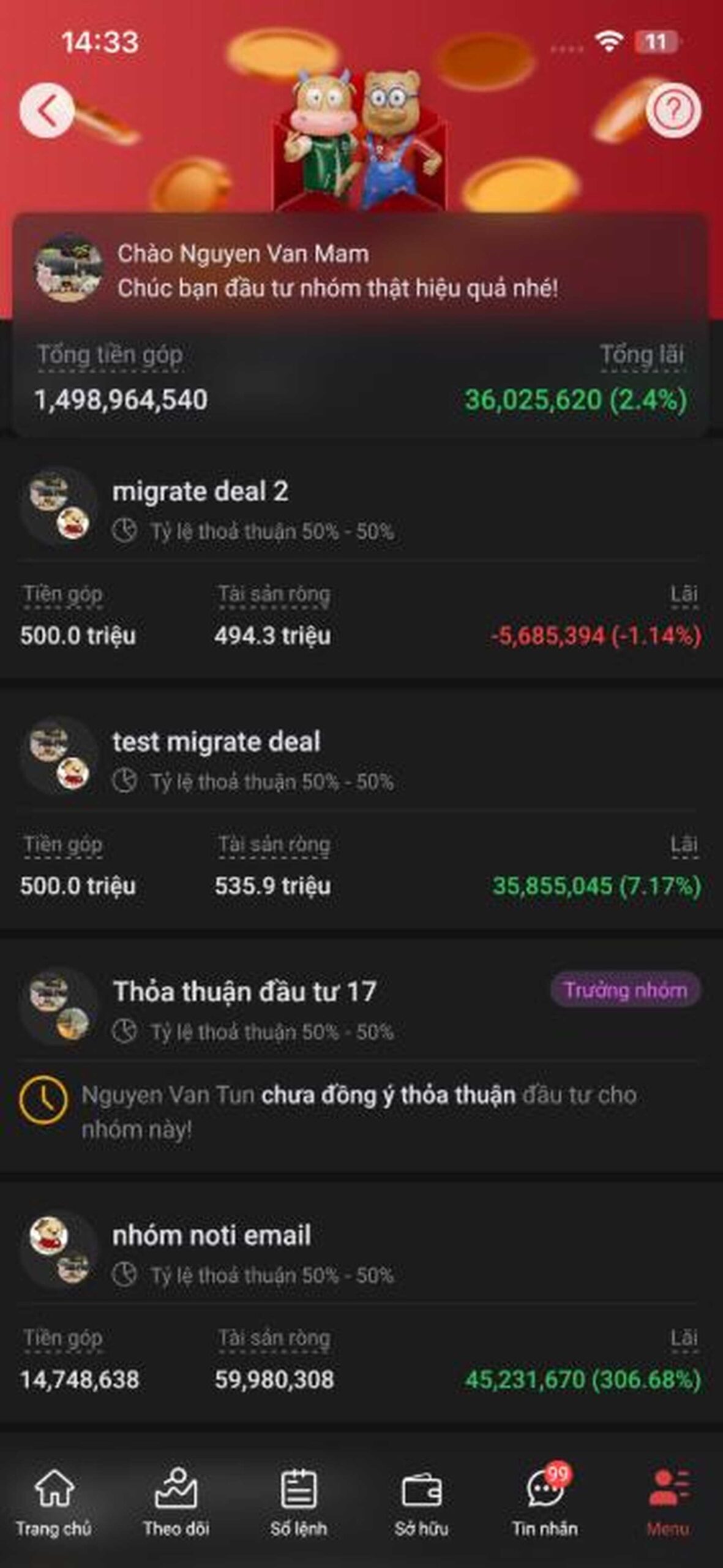 Cách đầu tư chứng khoán theo nhóm 18 Theo Dõi Tài Sản Trên đầu Tư Nhóm Tại Dnse Tradevietstock