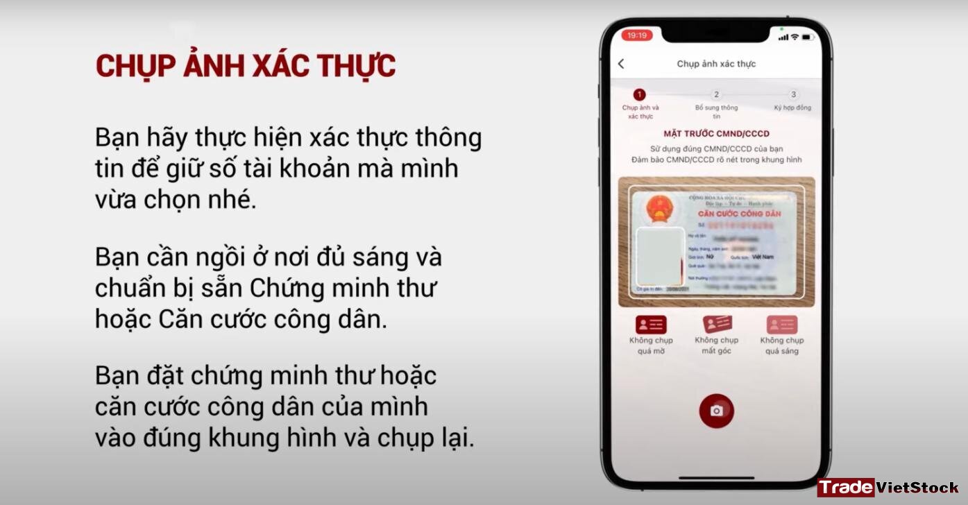 Chụp Hình CCCD để Xác Minh Tài Khoản DNSE - Đăng ký tài khoản DNSE (Tradevietstock)