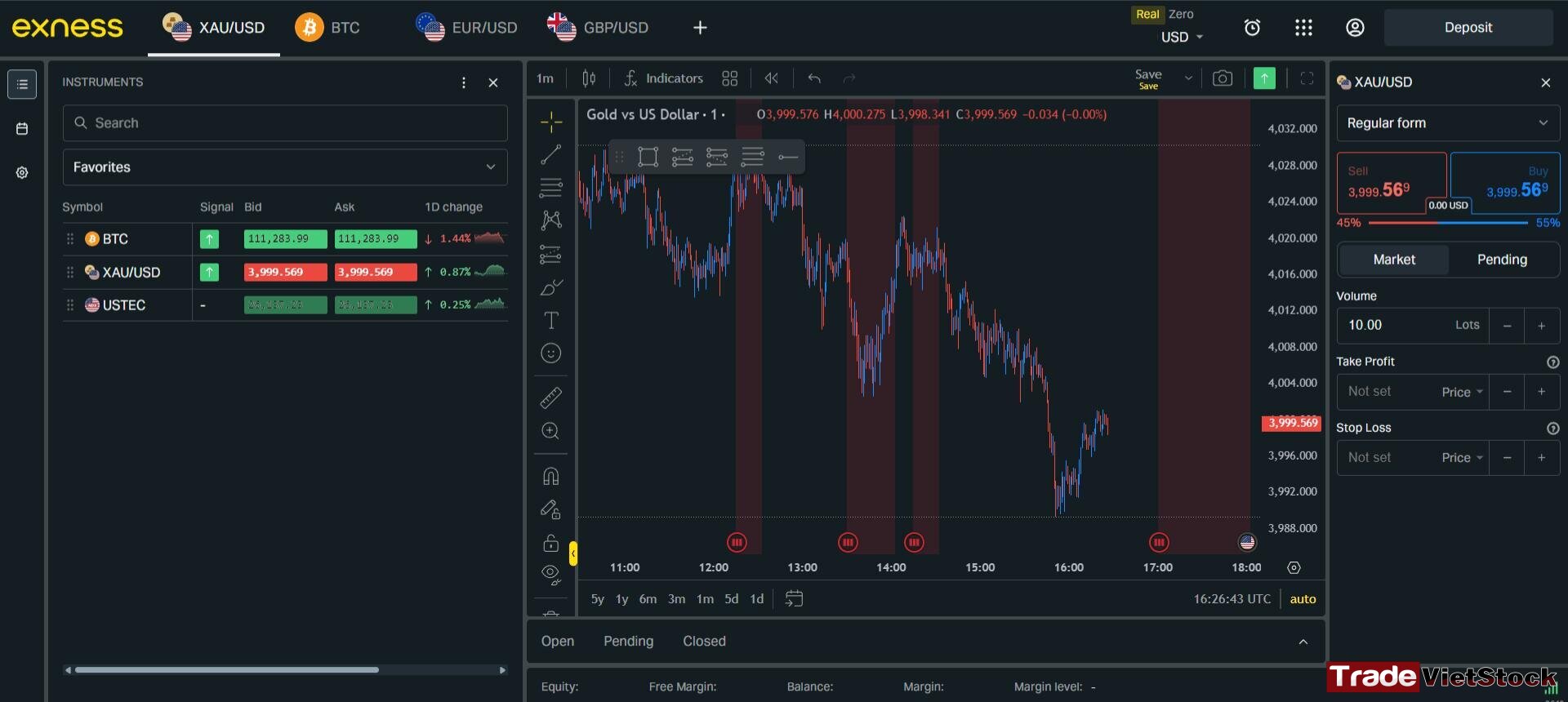 Exness Terminal Trading Platform