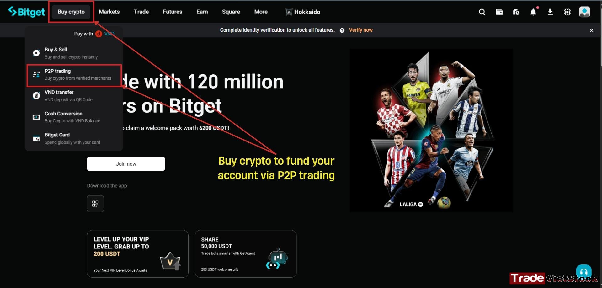 Sign up for a Bitget account 9 Fund Your Bitget Trading Account Via P2p Trading
