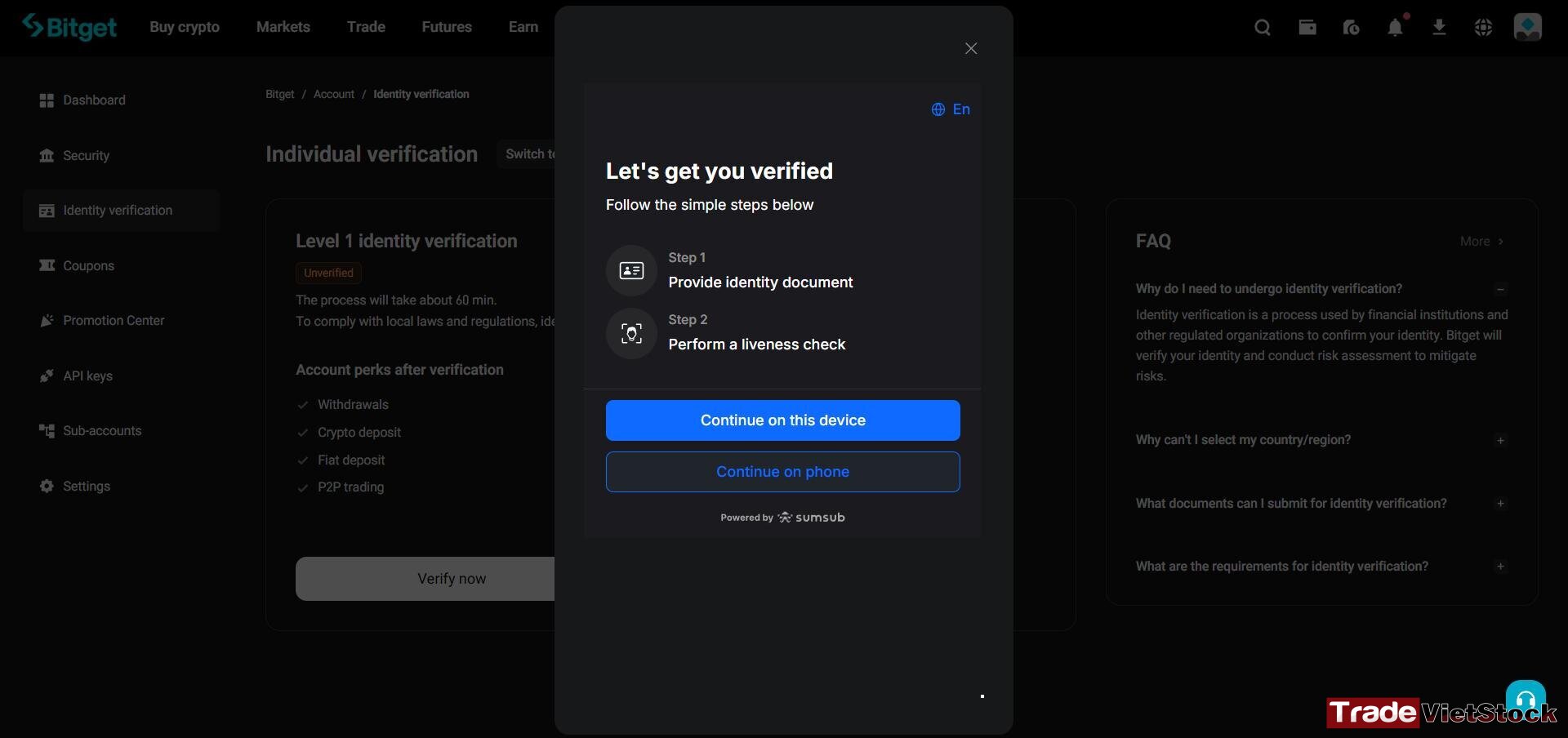 Sign up for a Bitget account 8 Guide To Bitget Individual Verification