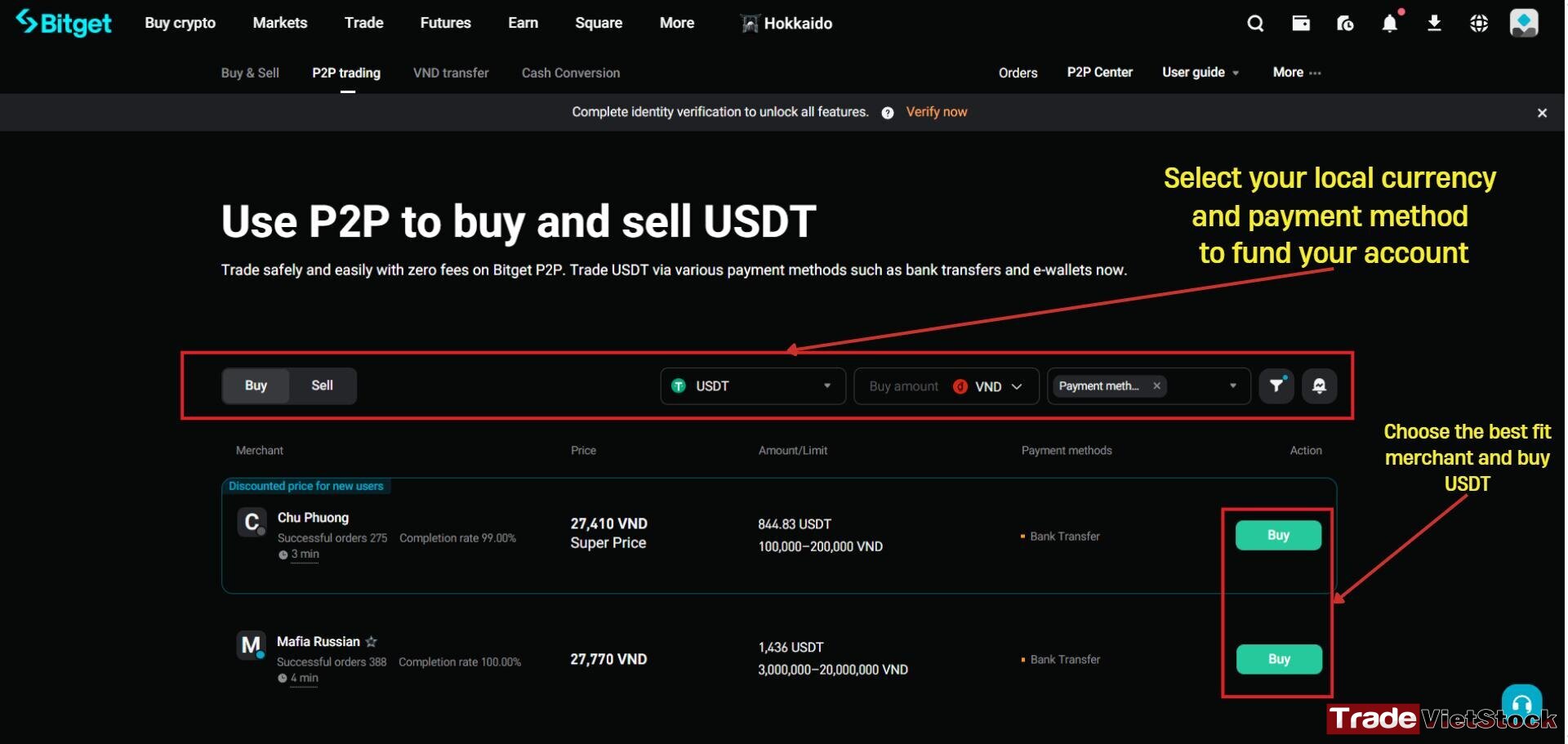 Sign up for a Bitget account 10 Guide To P2p Trading And Deposit On Bitget