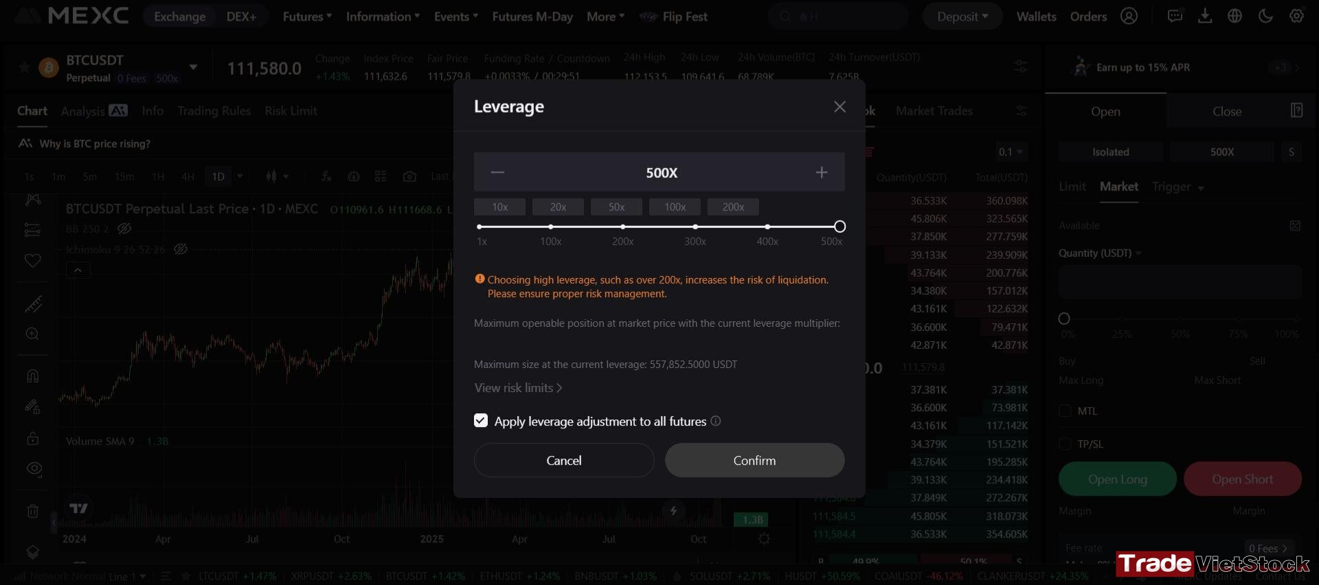 Mexc Allows You To Trade With 500x Leverage