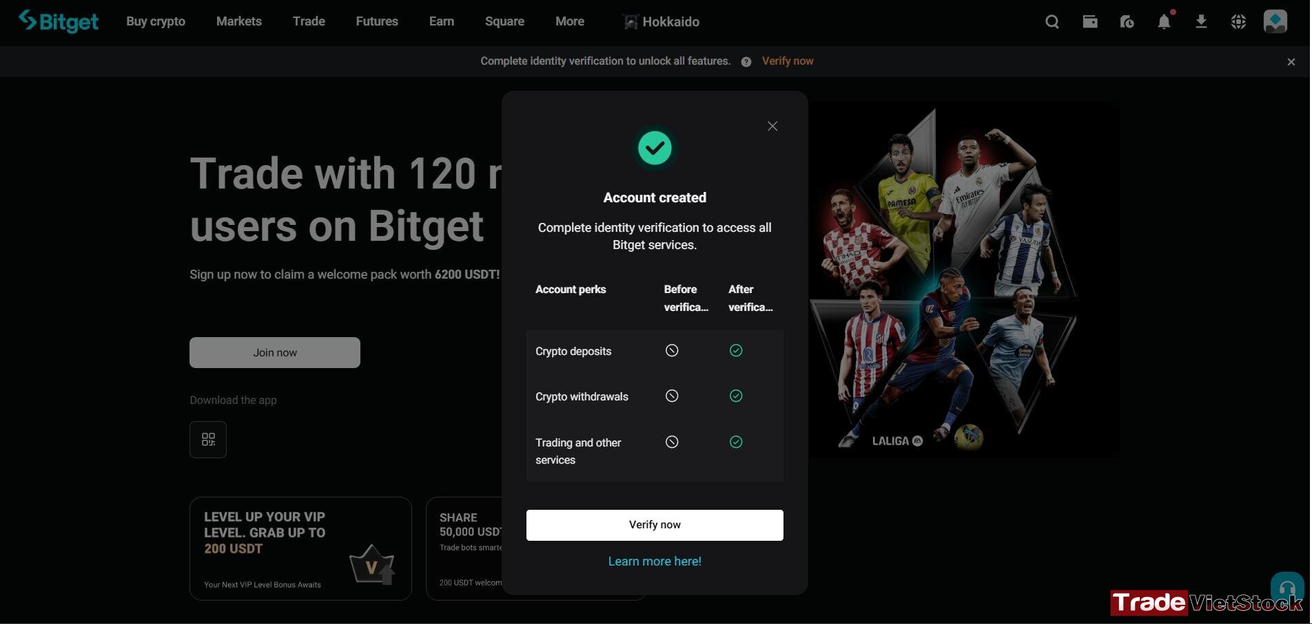 Sign up for a Bitget account 5 Verify Your Bitget Trading Account