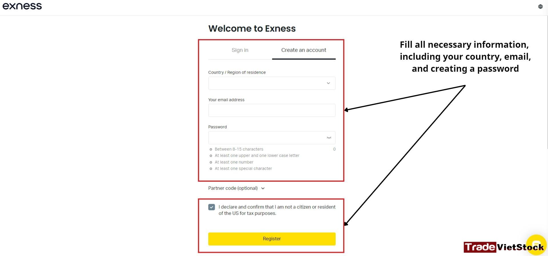 How to trade gold online 5 Enter Your Information To Sign Up For Exness