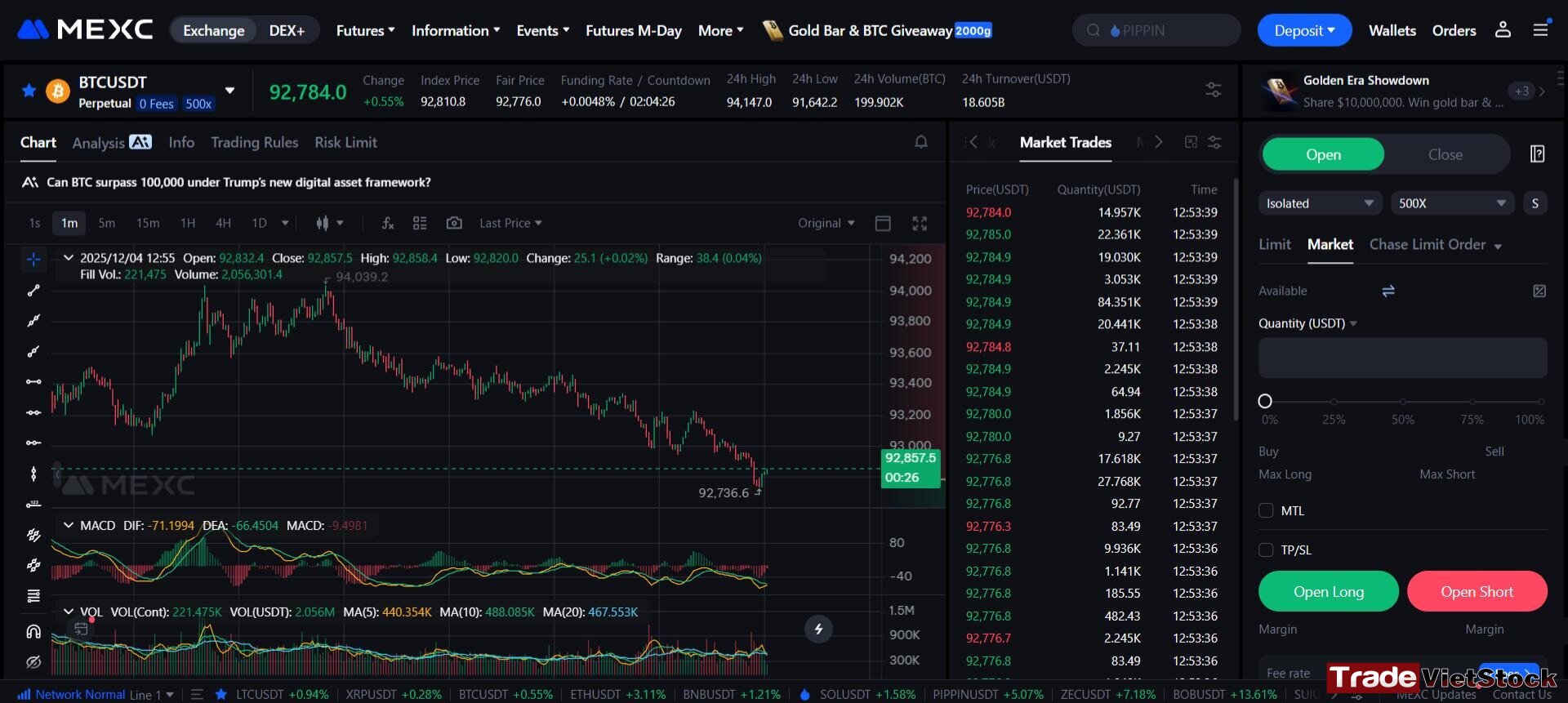 How to deposit into Mexc 7 Trading Screen On Mexc