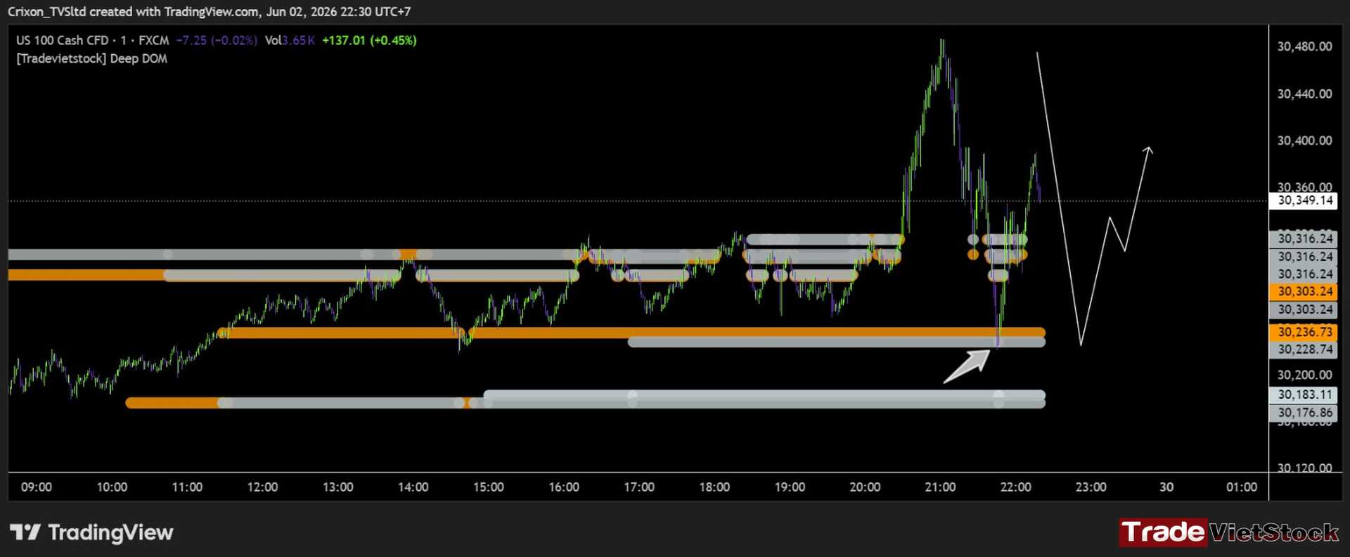 Deep DOM indicator on Tradingview 3 Deep Dom Identifies Huge Limit Orders Awaiting To Pump Or Dump The Price Tradevietstock